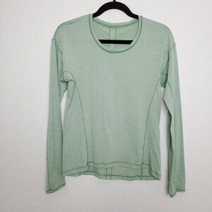 Lululemon Sweat Embrace Long Sleeve Est. Size S / 4/6 Heathered Opal Green